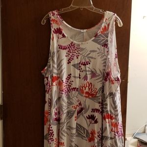 OLD NAVY Hawaiian Flower Stretch Dress PLUS SZ 4X